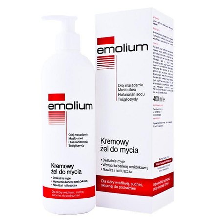 Emolium Dermocare Kremowy  żel do mycia 400ml