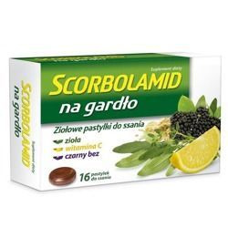 Scorbolamid na gardło 16 tabletek