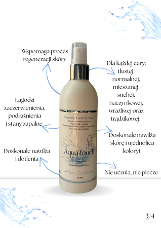 AquaTouch SKIN 250ml Naturalny Tonik Do Twarzy
