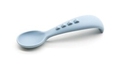 bi-bi, łyżeczka silikonowa DINO dla dzieci - niebieska