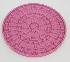 CODY PET Silikonowa mata OKRĄGŁA ŚREDNIA fioletowa 15x0,7 cm