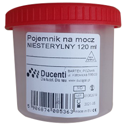 Pojemnik na mocz NIESTERYLNY 120ml
